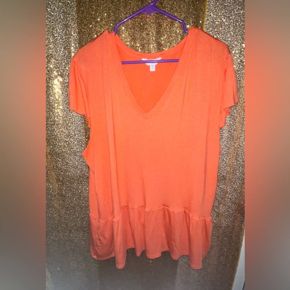 Time & Tru Coral Shirt